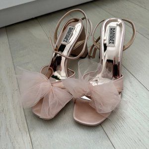 NEVER WORN NEW - Badgley Mischka - Tess Ankle Strap Sandal (soft blush)